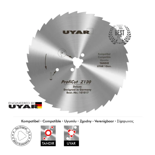 Ostrze ząbkowane 120mm, oryginalne, UYAR ProfiCut Z120 Deluxe (2 gen.)