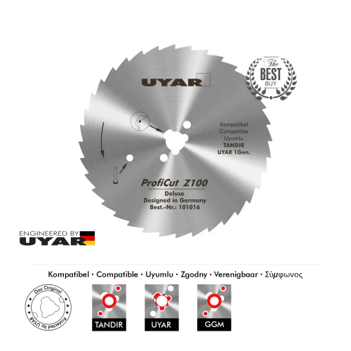 Ostrze ząbkowane 100mm, oryginalne, UYAR ProfiCut Z100 Deluxe (2 gen.)