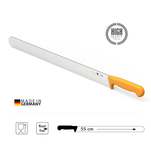 Nóż ręczny do kebaba UYAR, żółty, długość ostrza 55 cm